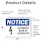 Signmission Automatic Back Up Generator Sign With Symbol, 24 in W x Rectangle, Vinyl Decal OS-2PACK-NS-D-1824-L-10261 - alternate 5